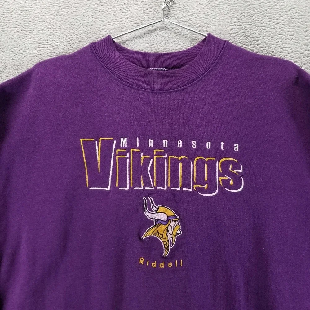 VTG Minnesota Vikings‎ Sweatshirt Mens XL Purple NFL Football Crewneck 90s